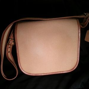Vintage Coach Saddle - Twill Leather Trim - RARE!